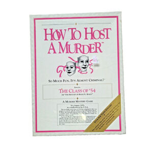 How To Host a Murder the Class of '54 Vintage Party Fun Game 1987